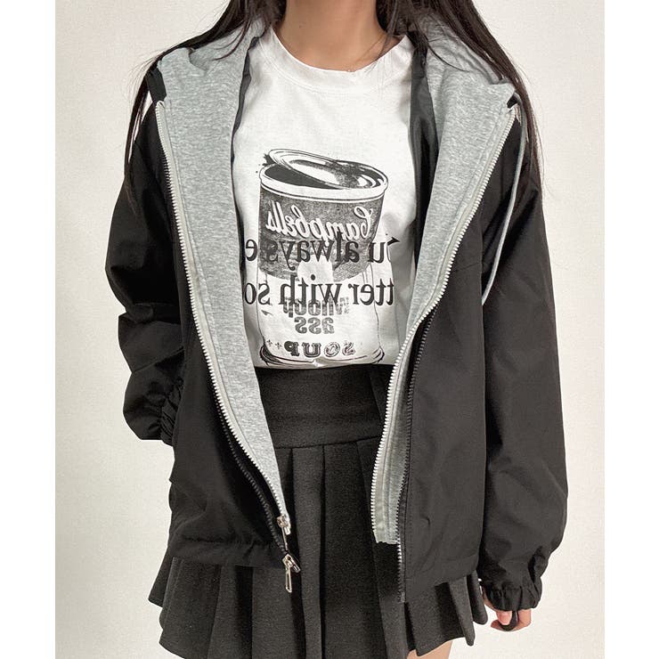 パーカードッキング ジップアップブルゾン | VIVID LADY | 詳細画像4 