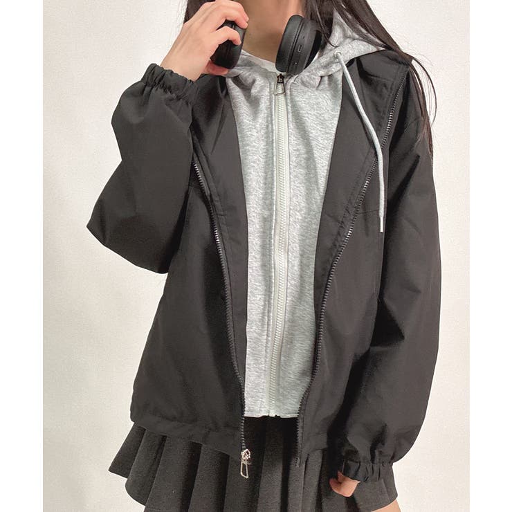 パーカードッキング ジップアップブルゾン | VIVID LADY | 詳細画像6 