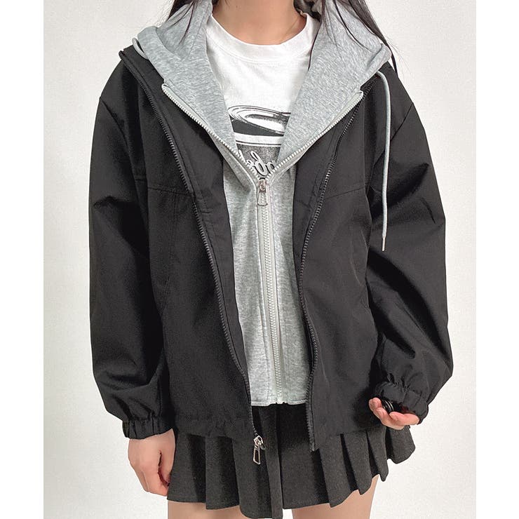 パーカードッキング ジップアップブルゾン | VIVID LADY | 詳細画像8 