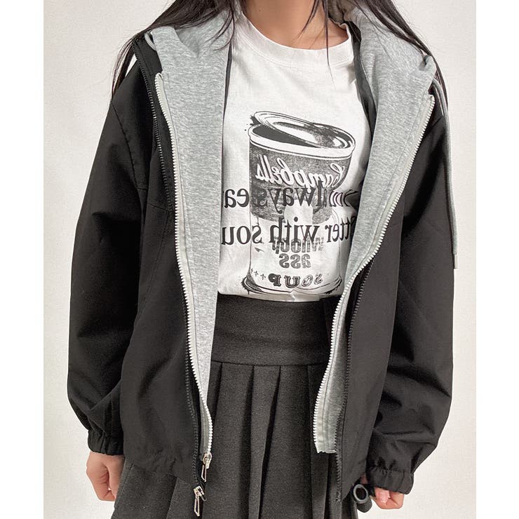 パーカードッキング ジップアップブルゾン | VIVID LADY | 詳細画像9 