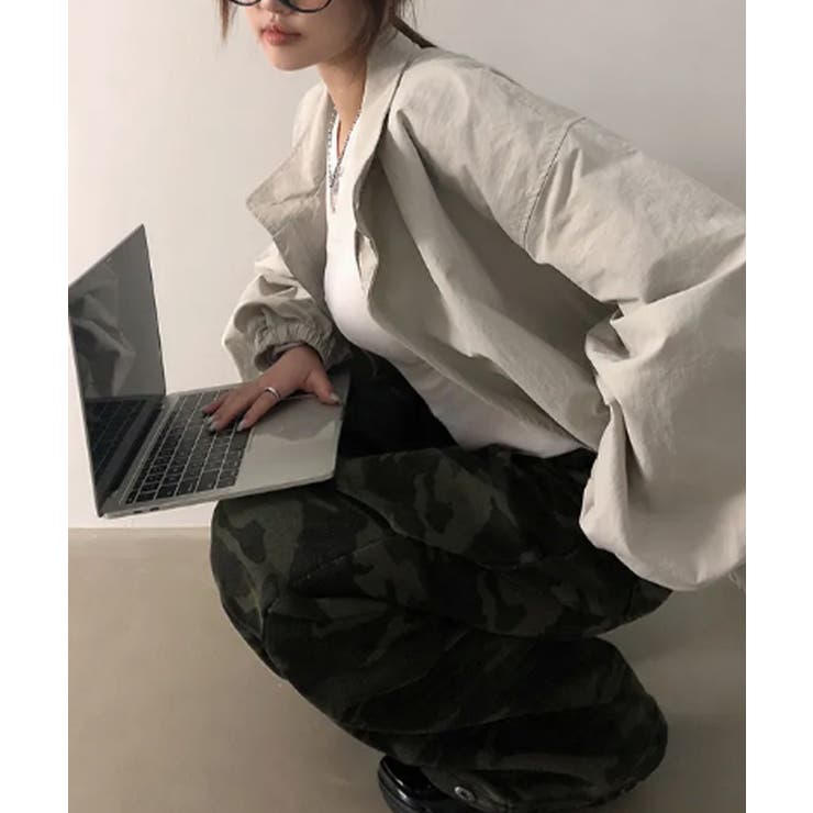 ハイネック オーバーサイズ ナイロンブルゾン | VIVID LADY | 詳細画像5 