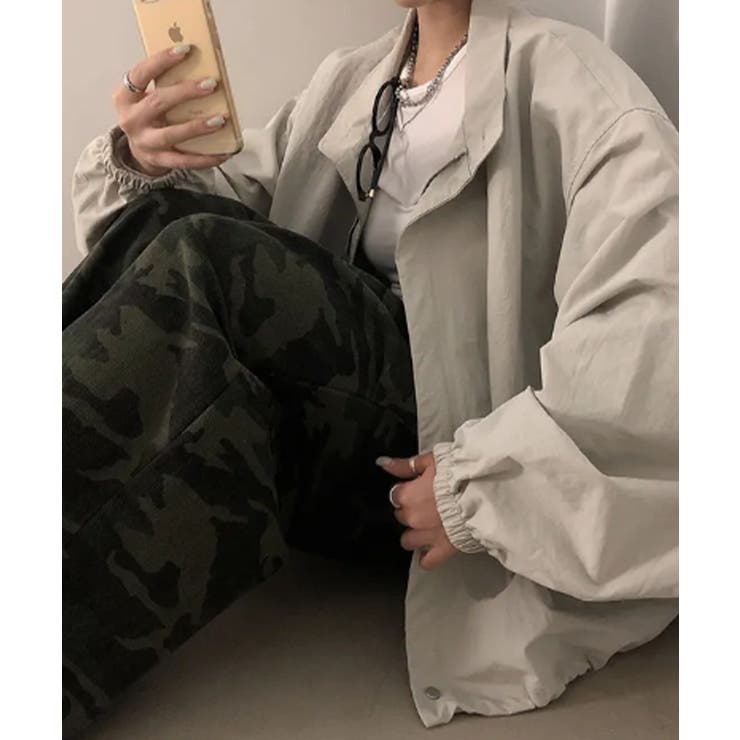 ハイネック オーバーサイズ ナイロンブルゾン | VIVID LADY | 詳細画像6 