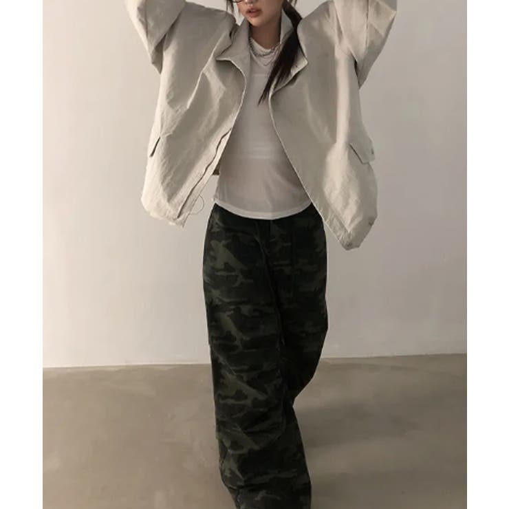 ハイネック オーバーサイズ ナイロンブルゾン | VIVID LADY | 詳細画像7 