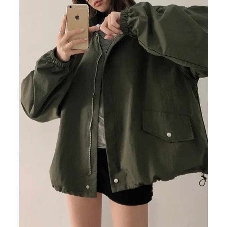 ハイネック オーバーサイズ ナイロンブルゾン | VIVID LADY | 詳細画像8 