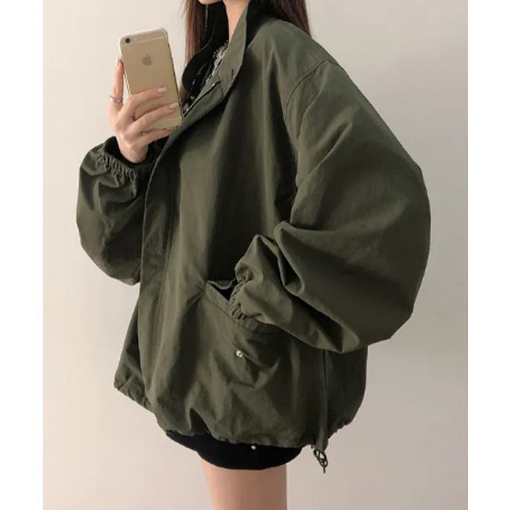 ハイネック オーバーサイズ ナイロンブルゾン | VIVID LADY | 詳細画像11 