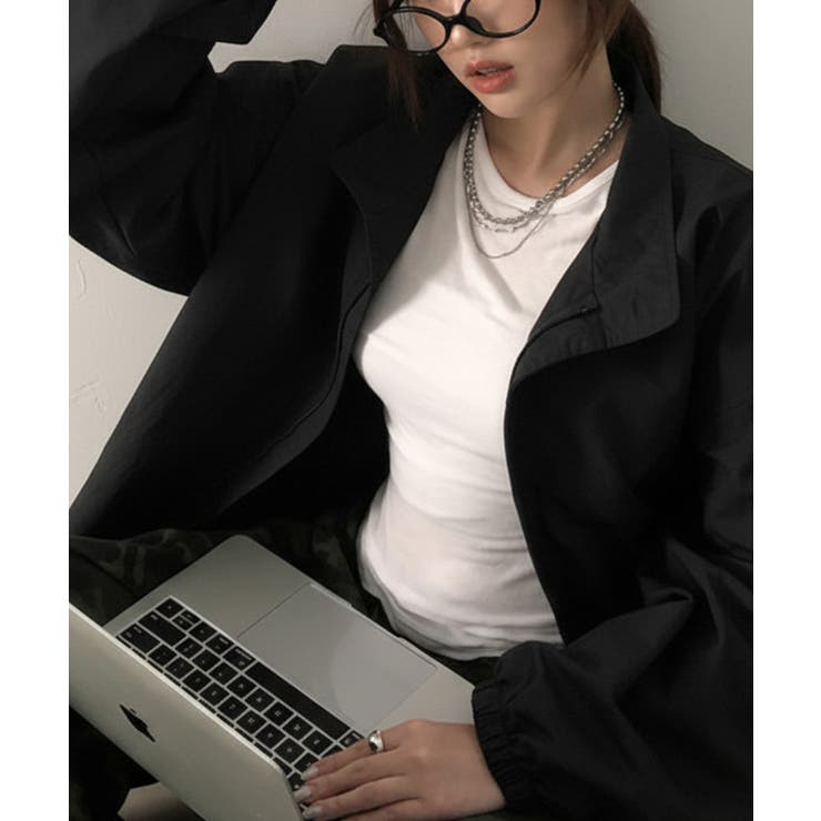 ハイネック オーバーサイズ ナイロンブルゾン | VIVID LADY | 詳細画像17 