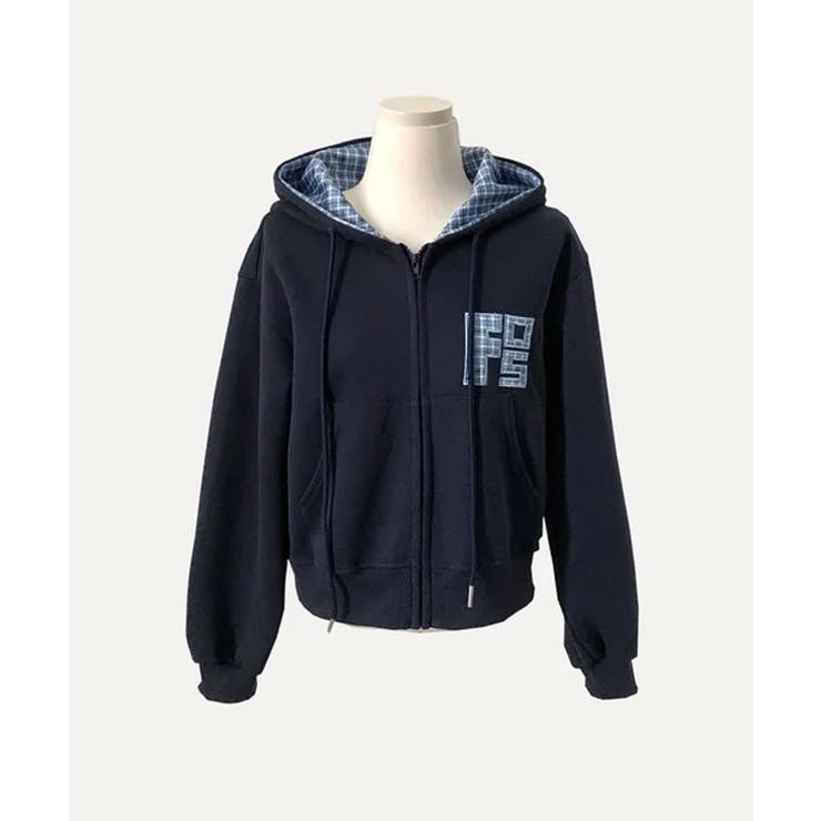 チェック フードジップアップパーカー | VIVID LADY | 詳細画像33 