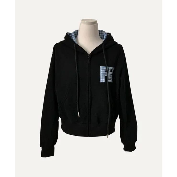 チェック フードジップアップパーカー | VIVID LADY | 詳細画像34 