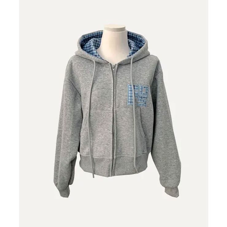 チェック フードジップアップパーカー | VIVID LADY | 詳細画像35 