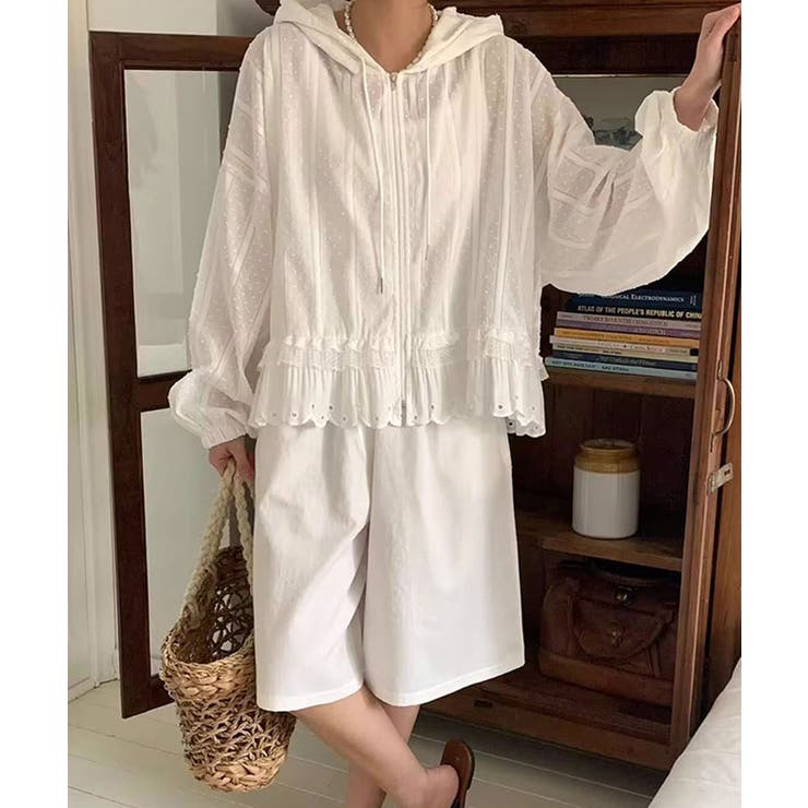 レースヘム フーディー ライトアウター | VIVID LADY | 詳細画像12 