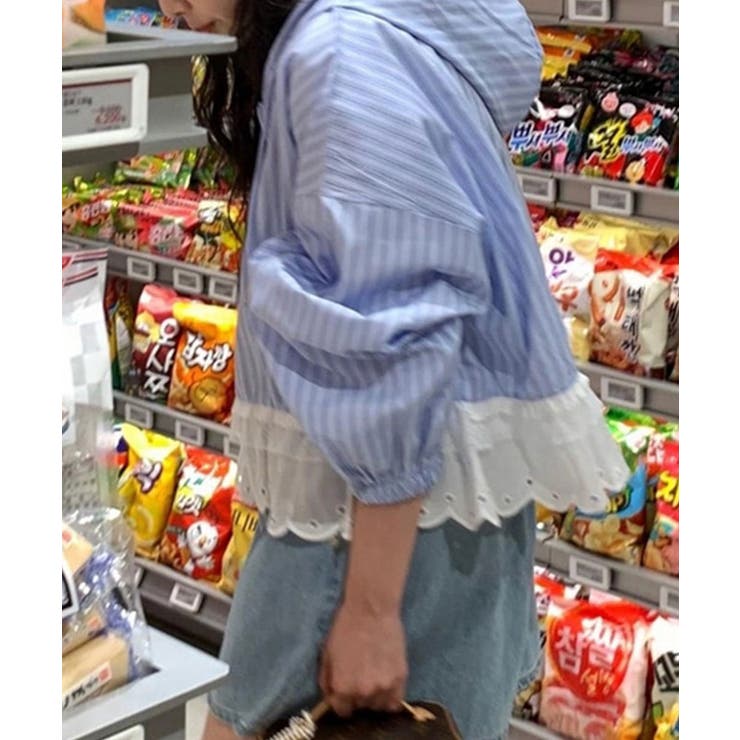 レースヘム フーディー ライトアウター | VIVID LADY | 詳細画像15 