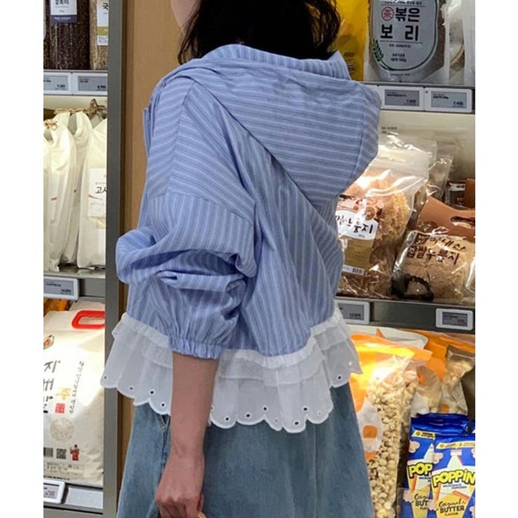 レースヘム フーディー ライトアウター | VIVID LADY | 詳細画像16 