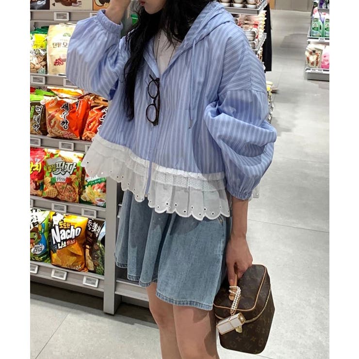 レースヘム フーディー ライトアウター | VIVID LADY | 詳細画像17 