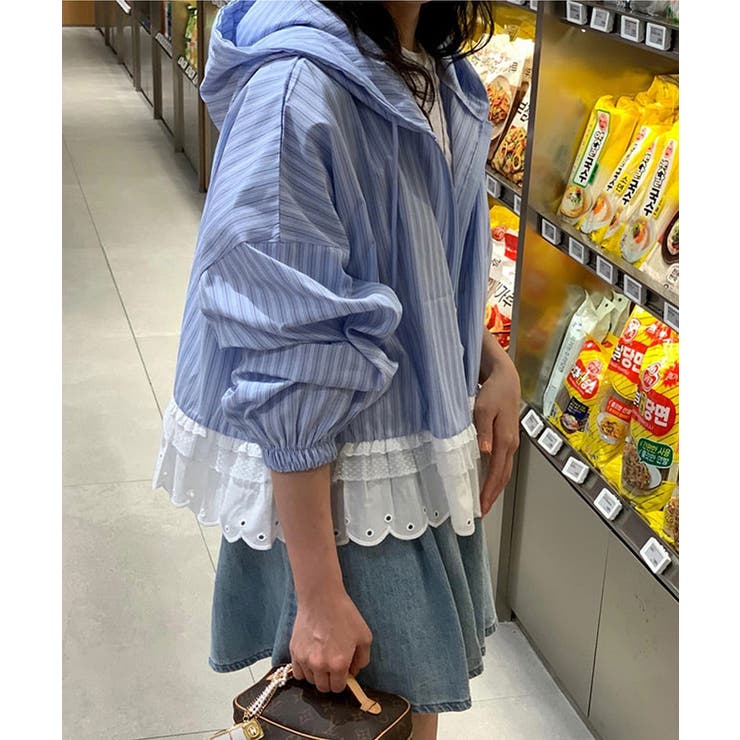 レースヘム フーディー ライトアウター | VIVID LADY | 詳細画像18 