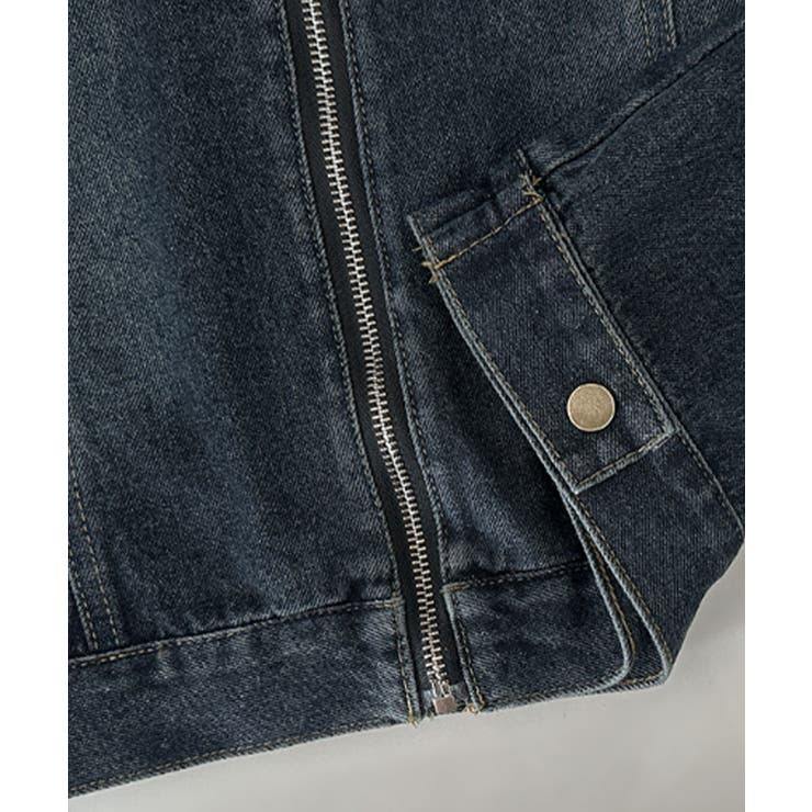 ハイネック ショートデニムジップブルゾン | VIVID LADY | 詳細画像13 