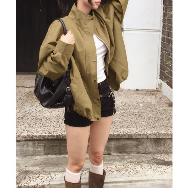 ハイネック配色オーバーブルゾン | VIVID LADY | 詳細画像3 