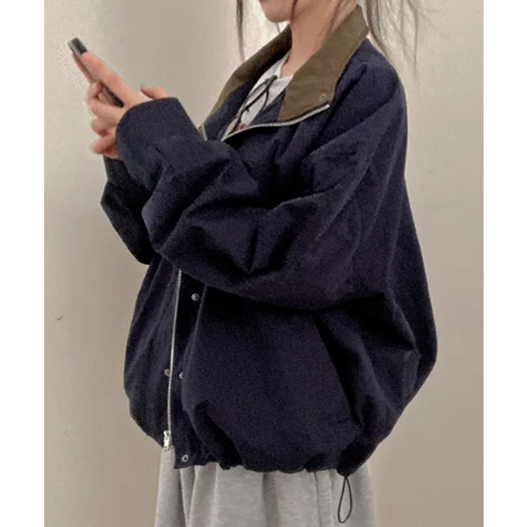 ハイネック配色オーバーブルゾン | VIVID LADY | 詳細画像7 