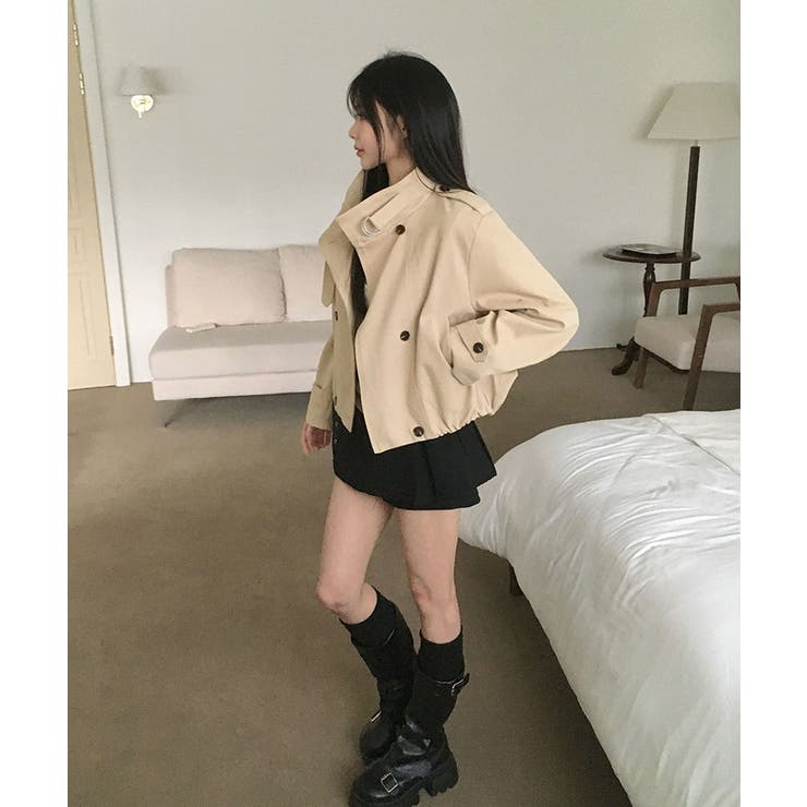 ハイネックベルトショートブルゾンジャケット | VIVID LADY | 詳細画像11 