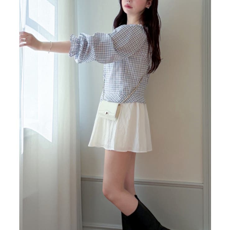 レースネック チェック柄 Wジップ ライトアウター | VIVID LADY | 詳細画像8 