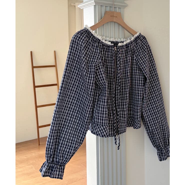 レースネック チェック柄 Wジップ ライトアウター | VIVID LADY | 詳細画像12 