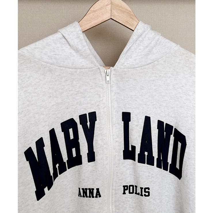 ロゴ入り半袖ジップアップパーカー レディース ブロークコア可愛い | VIVID LADY | 詳細画像4 