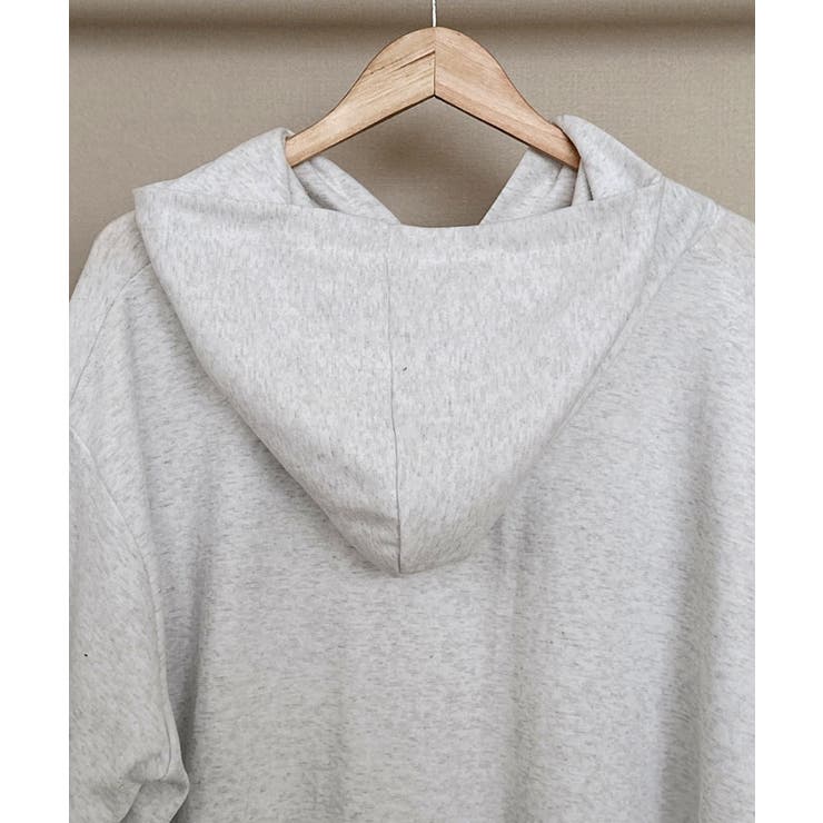 ロゴ入り半袖ジップアップパーカー レディース ブロークコア可愛い | VIVID LADY | 詳細画像6 