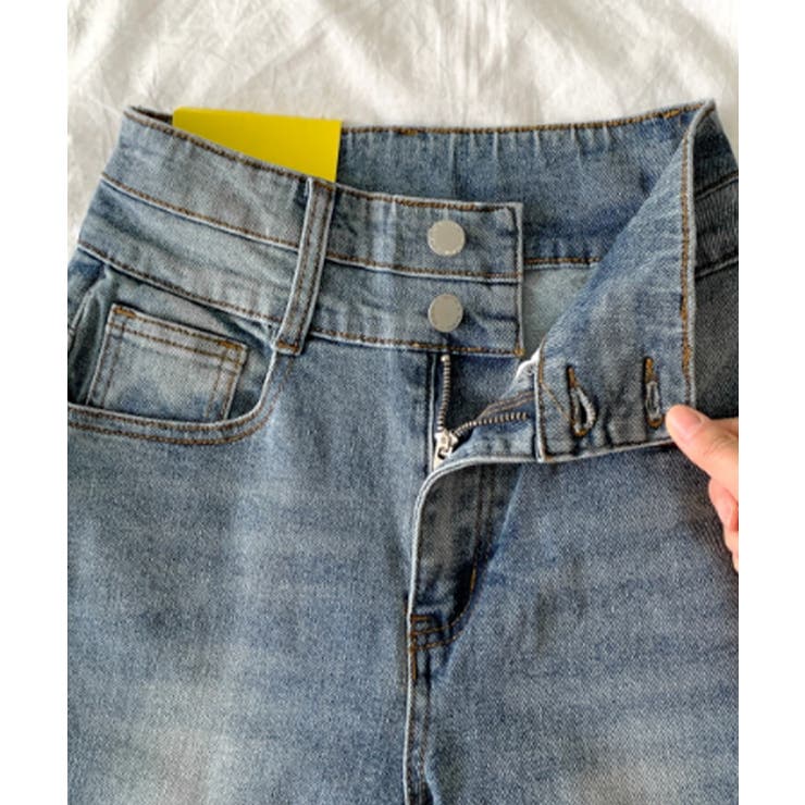 骨盤パット付き ハイウエスト フレアデニムパンツ | VIVID LADY | 詳細画像36 