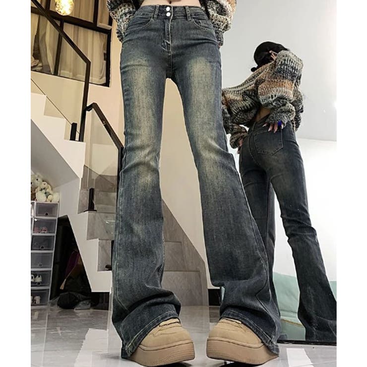 ギミックフレアパンツ CHARMCULT