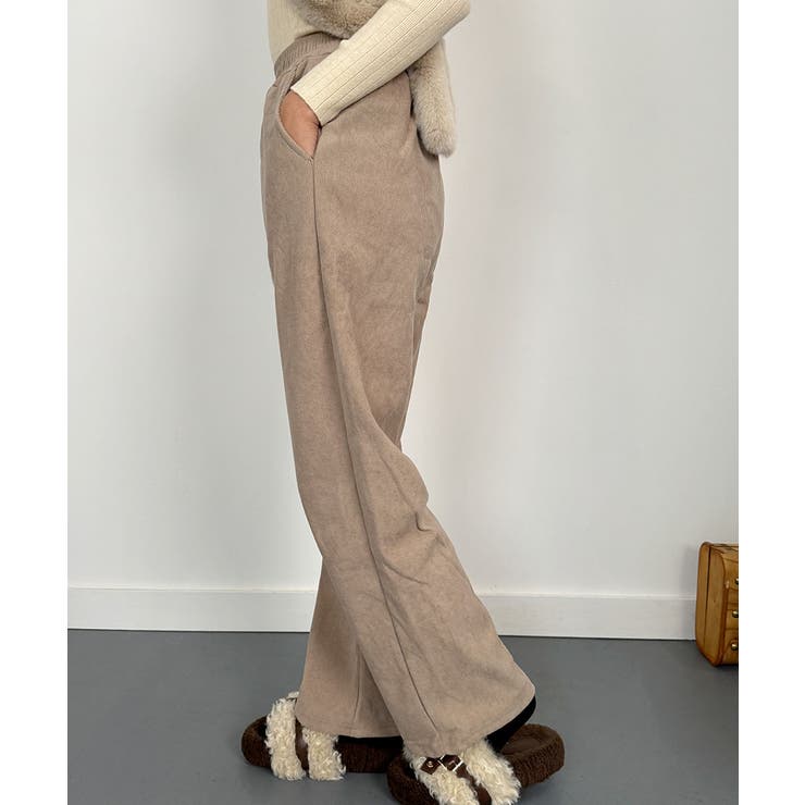 裏起毛ワイドパンツ 秋冬 ワイドパンツ | VIVID LADY | 詳細画像15 