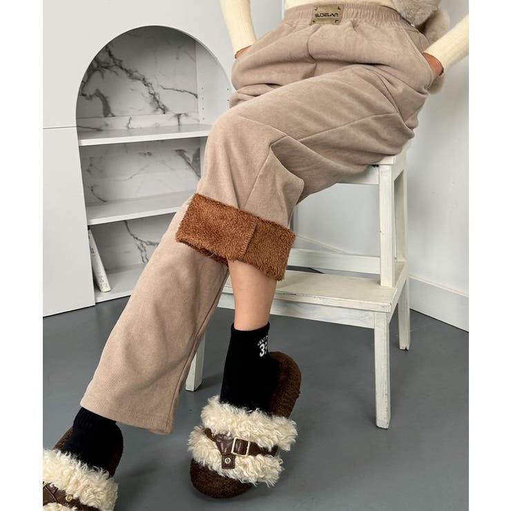 裏起毛ワイドパンツ 秋冬 ワイドパンツ | VIVID LADY | 詳細画像19 