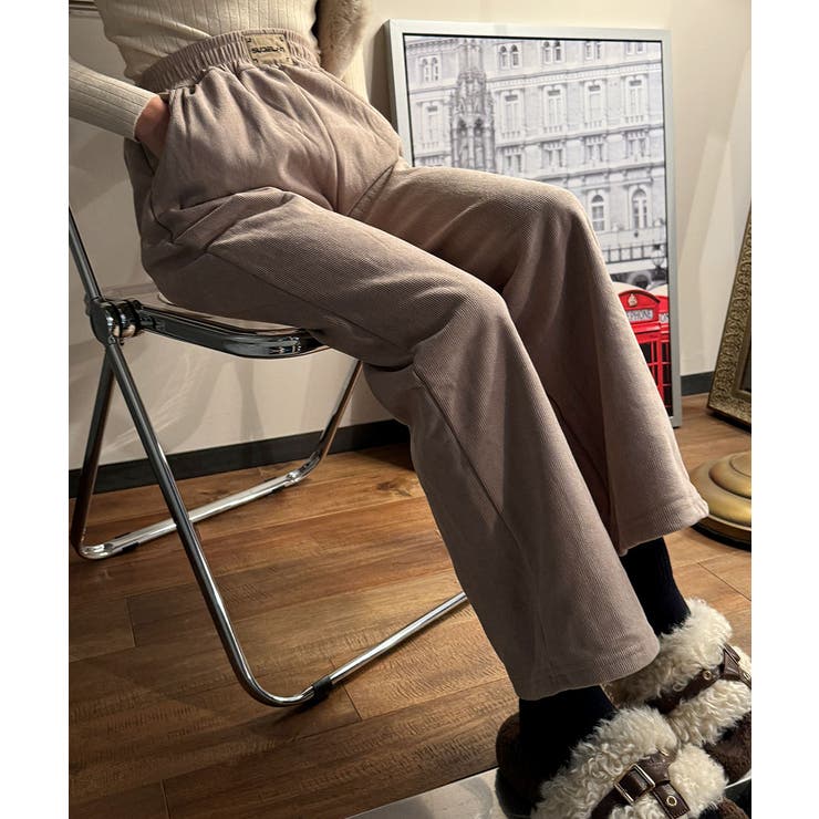 裏起毛ワイドパンツ 秋冬 ワイドパンツ | VIVID LADY | 詳細画像25 