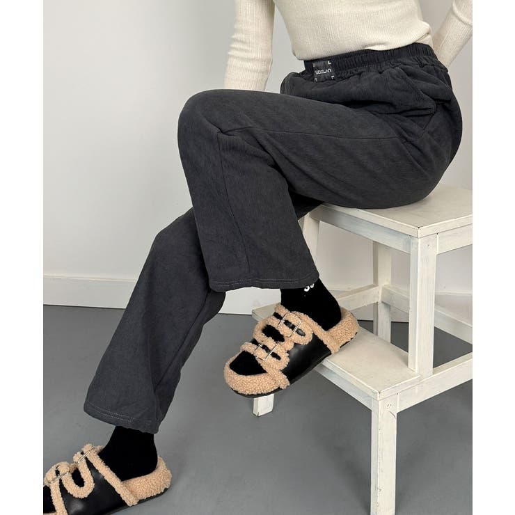 裏起毛ワイドパンツ 秋冬 ワイドパンツ | VIVID LADY | 詳細画像4 