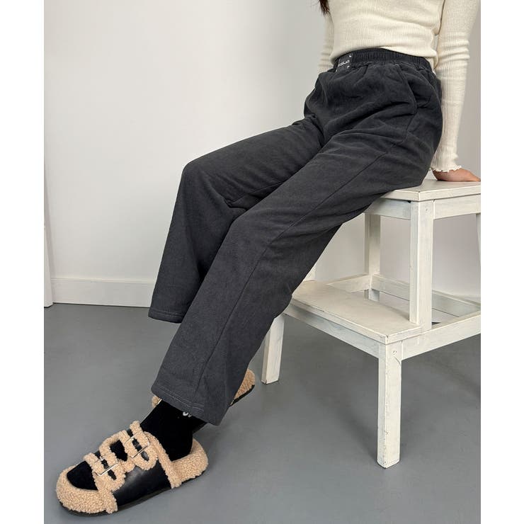 裏起毛ワイドパンツ 秋冬 ワイドパンツ | VIVID LADY | 詳細画像5 