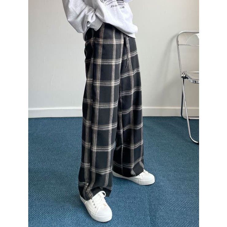 楽天市場】チェックパンツ パンツ レディース ボトムス ロング