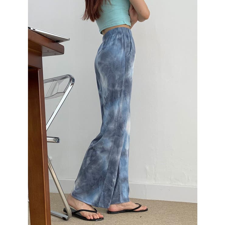 タイダイ柄ワイドパンツ レディース 春夏[品番：KH000012256]｜VIVID