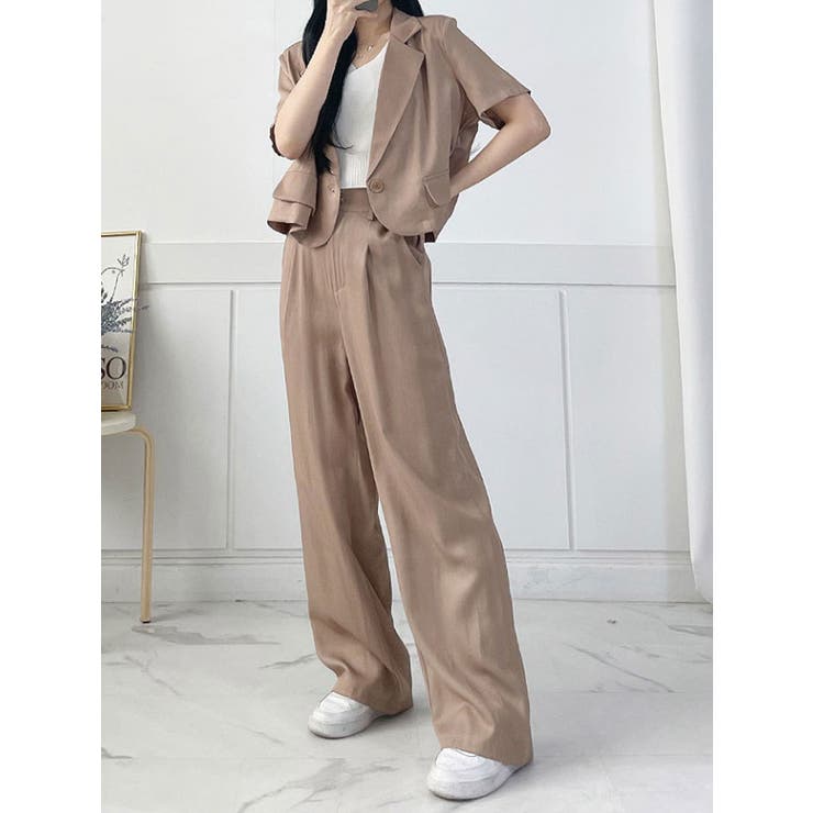 ベーシックワイドパンツ レディース 春夏[品番：KH000013771