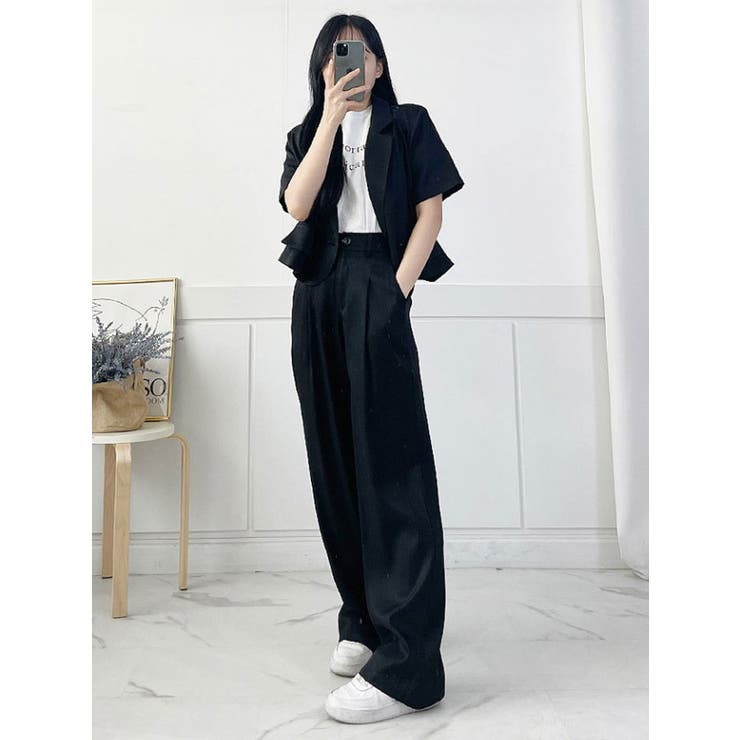 ベーシックワイドパンツ レディース 春夏[品番：KH000013771