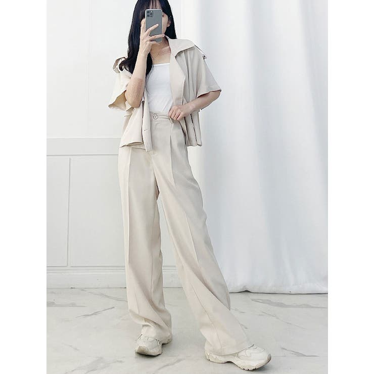 ハイウエストワイドパンツ レディース Y2K[品番：KH000013948