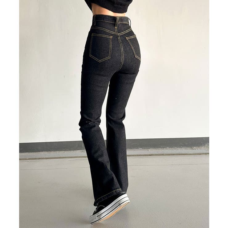 ブーツカットデニムパンツ レディース ジーンズ[品番