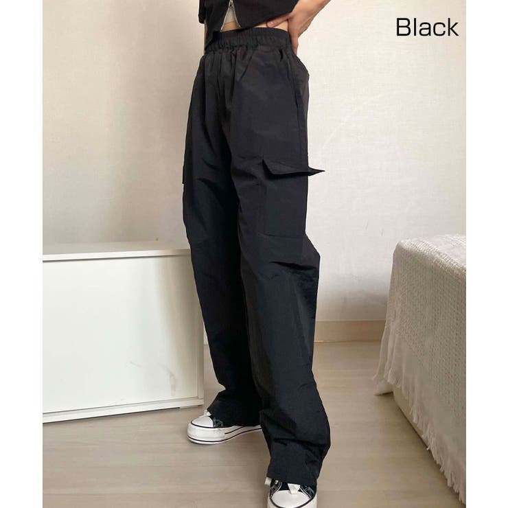ゆったりしたワイドカーゴパンツ レディース パラシュートパンツ[品番：KH000014201]｜VIVID  LADY（ビビッドレディー）のレディースファッション通販｜SHOPLIST（ショップリスト）