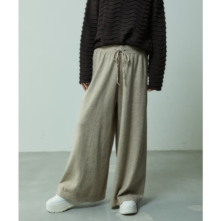 リラックス ニットワイドパンツ | VIVID LADY | 詳細画像5 