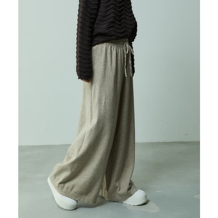 リラックス ニットワイドパンツ | VIVID LADY | 詳細画像6 