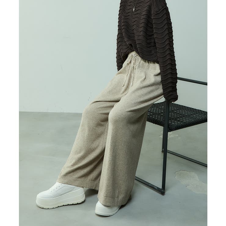 リラックス ニットワイドパンツ | VIVID LADY | 詳細画像7 