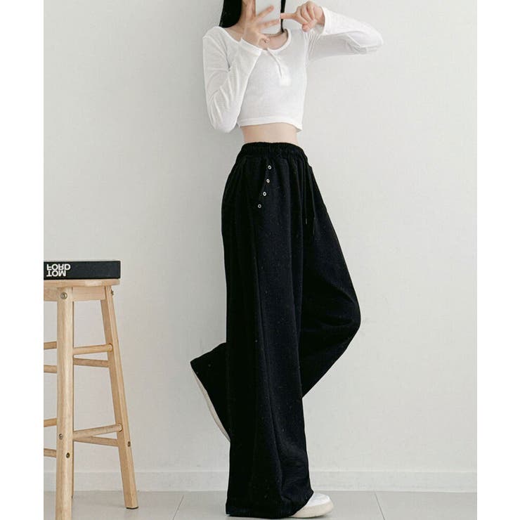 サイドウエストタック ワイド スウェットパンツ | VIVID LADY | 詳細画像18 