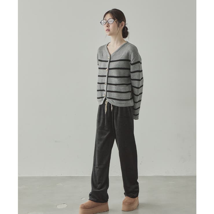 ベロアコーデュロイ イージーワイドパンツ | VIVID LADY | 詳細画像5 