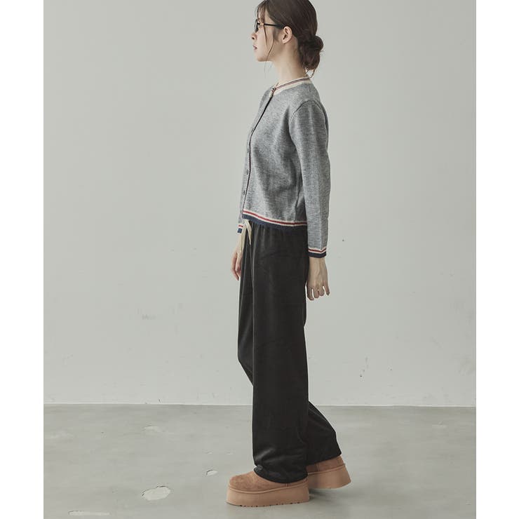 ベロアコーデュロイ イージーワイドパンツ | VIVID LADY | 詳細画像13 