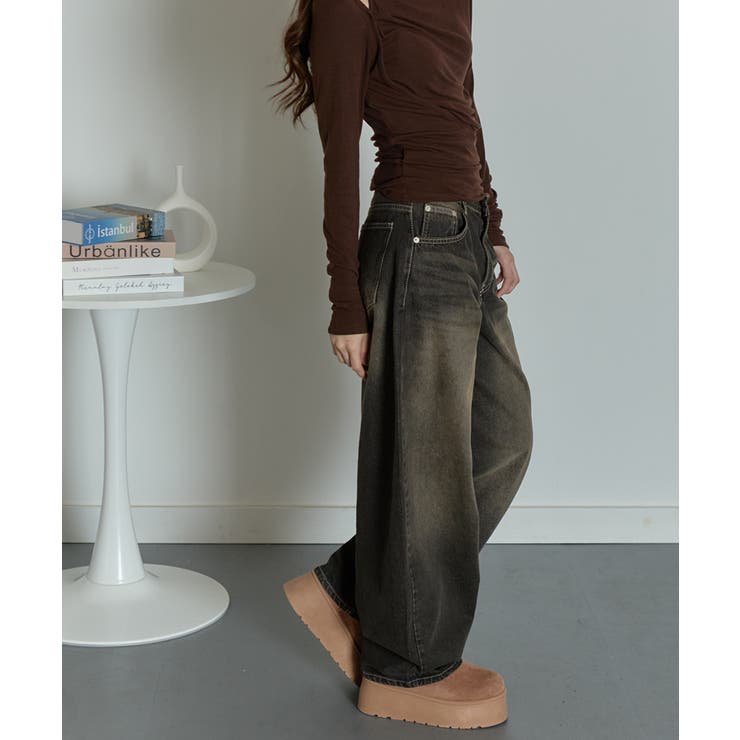 カーブワイドデニムパンツ | VIVID LADY | 詳細画像21 