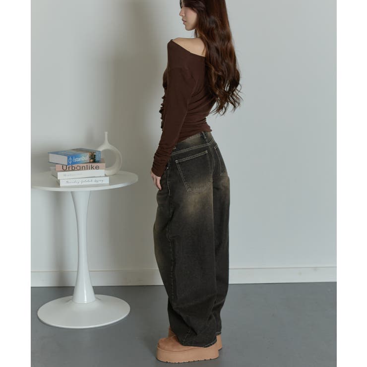 カーブワイドデニムパンツ | VIVID LADY | 詳細画像25 