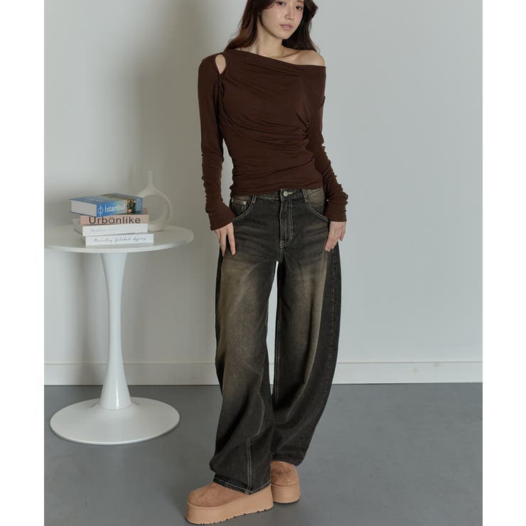 カーブワイドデニムパンツ | VIVID LADY | 詳細画像31 