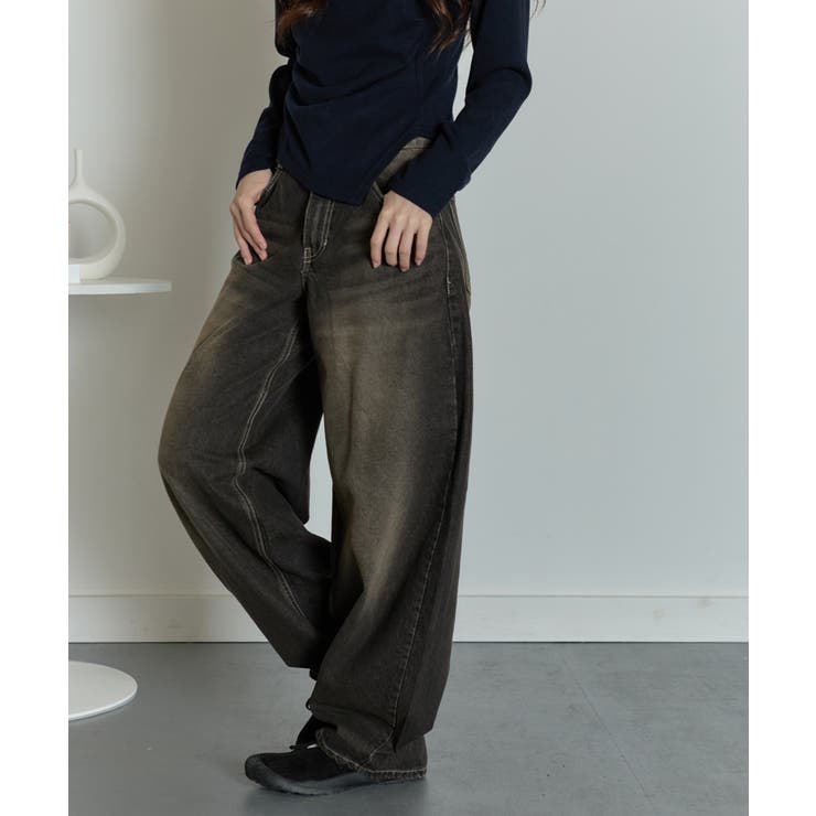 カーブワイドデニムパンツ | VIVID LADY | 詳細画像37 